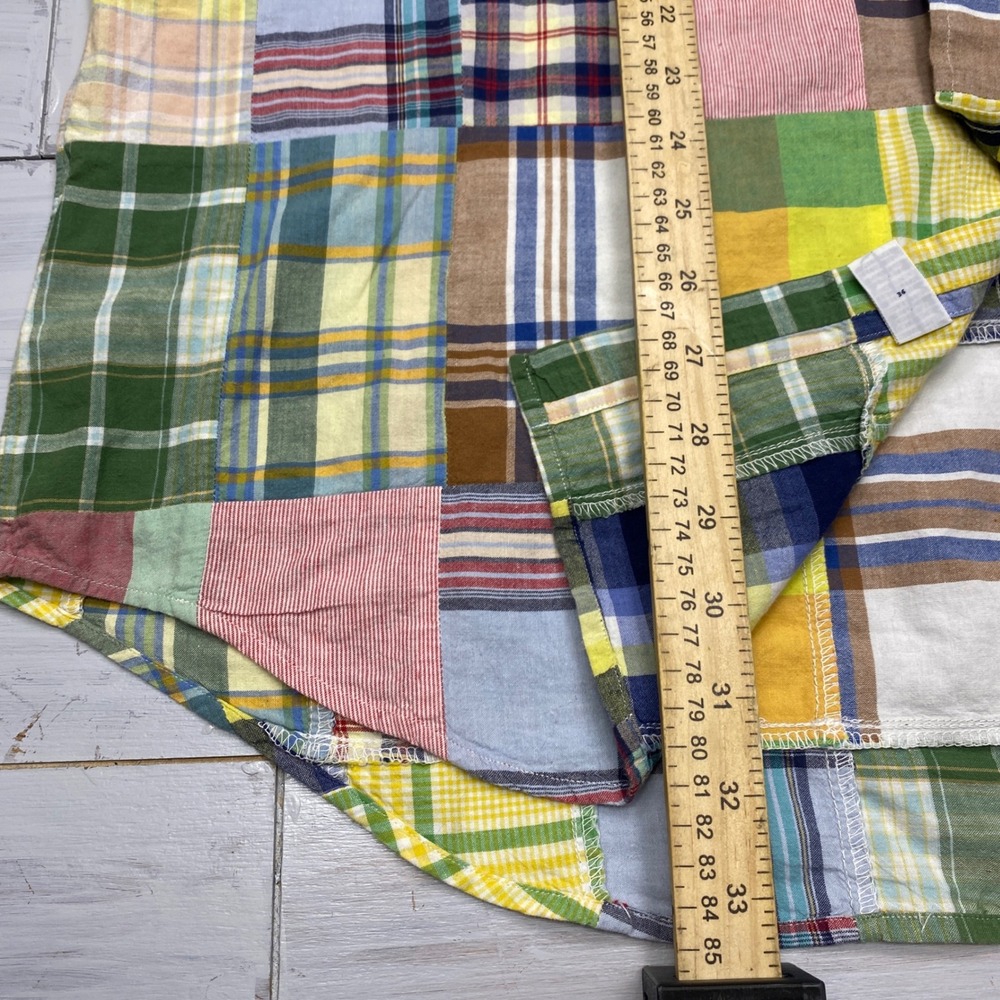Ralph Lauren Button Down Shirt Mens Large Patchwork Plaid Blake Casual Sewn - Picture 6 of 8
